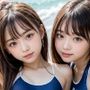 女子校生のハーレムグラビア＆裏AV撮影